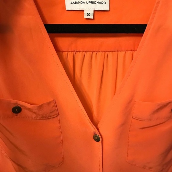 AMANDA UPRICHARD FENNER SILK TOP